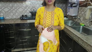 Indian Desi House Wife With Husband in Kitchen Fucking Pussy