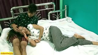 Indian Telugu village house maid and owner hard sex video