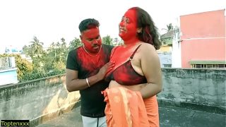 Lucky amil boy hardcore sex with two Milf Bhabhi